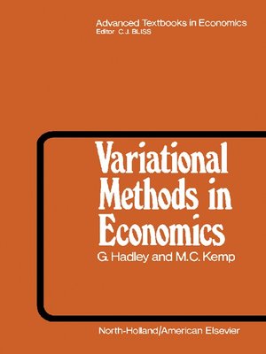 cover image of Variational Methods in Economics